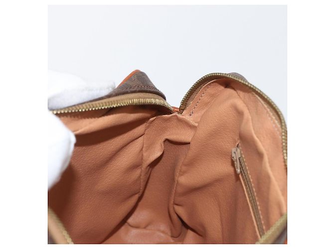 Céline Pochette in tela Macadam CELINE in pelle PVC marrone oro Auth fm5156 D'oro - vista 20