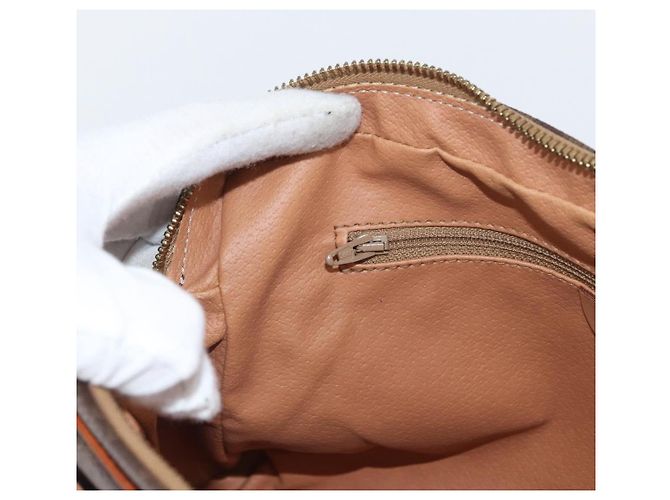 Céline Pochette in tela Macadam CELINE in pelle PVC marrone oro Auth fm5156 D'oro - vista 21