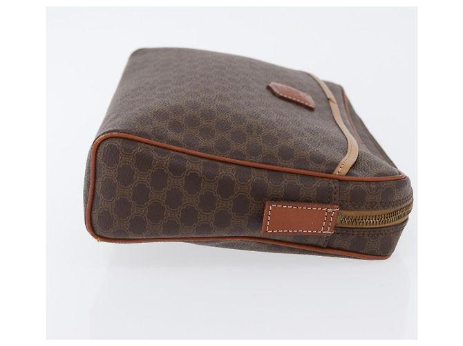 Céline Pochette in tela Macadam CELINE in pelle PVC marrone oro Auth fm5156 D'oro - vista 3
