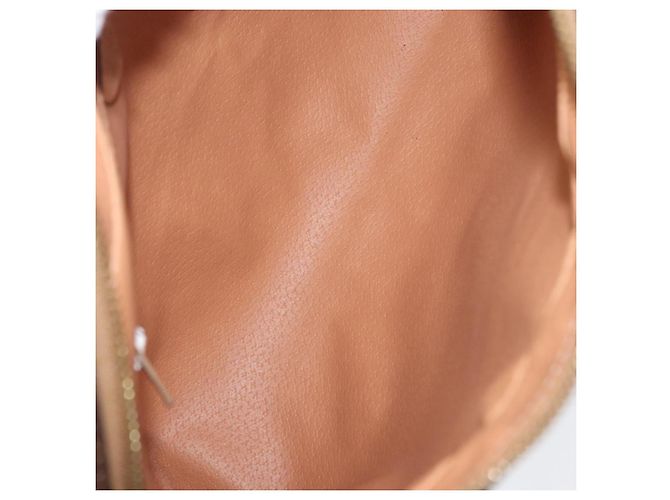 Céline Pochette in tela Macadam CELINE in pelle PVC marrone oro Auth fm5156 D'oro - vista 9