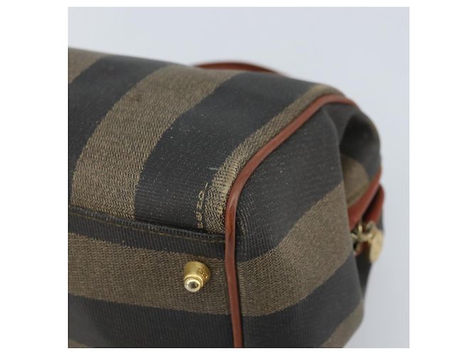 Pequin Borsa a mano in tela Pecan FENDI nera e marrone Auth ep13483 Nero - vista 15