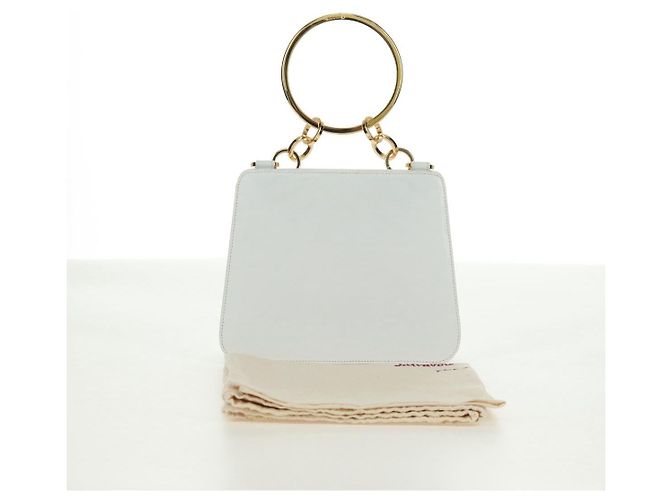 Borsa a mano Salvatore Ferragamo in pelle bianca e oro Auth 171023A Bianco D'oro - vista 12