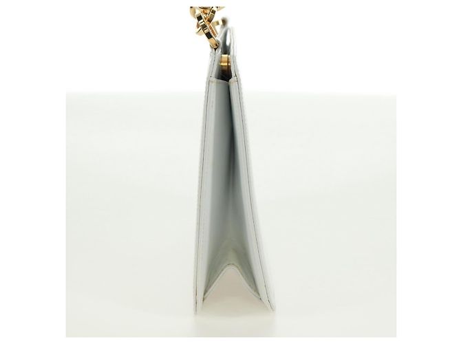 Borsa a mano Salvatore Ferragamo in pelle bianca e oro Auth 171023A Bianco D'oro - vista 5