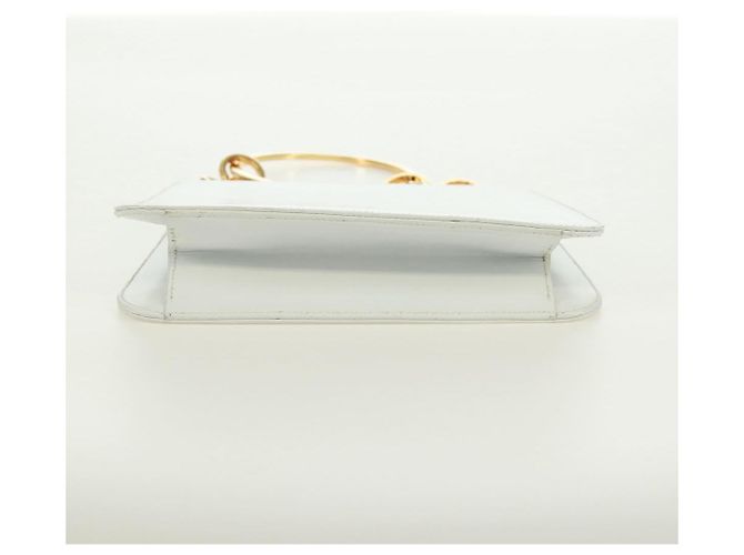 Borsa a mano Salvatore Ferragamo in pelle bianca e oro Auth 171023A Bianco D'oro - vista 6