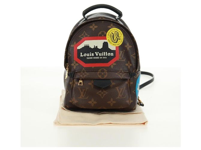 LOUIS VUITTON Borsa a Spalla Palm Springs Monogram World Tour M42971 Auth 171014V Monogramma - vista 12