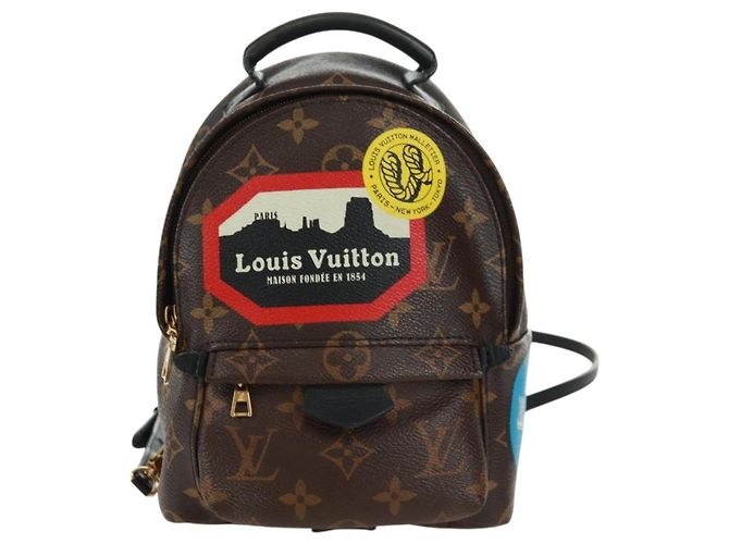 LOUIS VUITTON Borsa a Spalla Palm Springs Monogram World Tour M42971 Auth 171014V Monogramma - vista 13