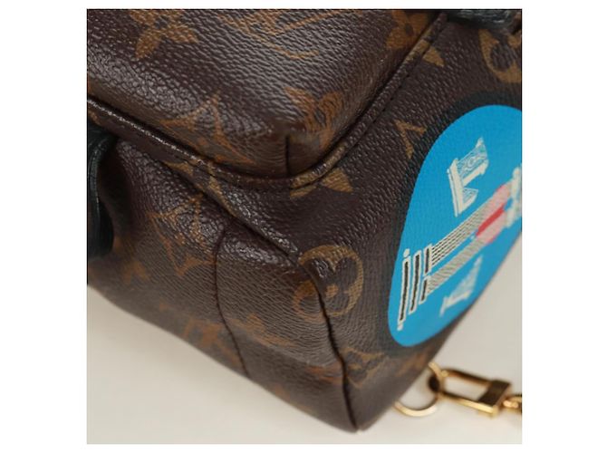 LOUIS VUITTON Borsa a Spalla Palm Springs Monogram World Tour M42971 Auth 171014V Monogramma - vista 18