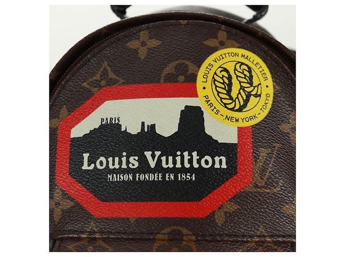 LOUIS VUITTON Borsa a Spalla Palm Springs Monogram World Tour M42971 Auth 171014V Monogramma - vista 23