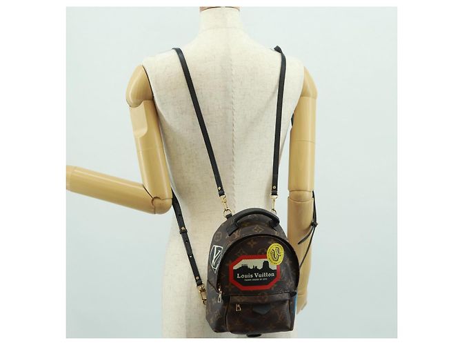 LOUIS VUITTON Borsa a Spalla Palm Springs Monogram World Tour M42971 Auth 171014V Monogramma - vista 32