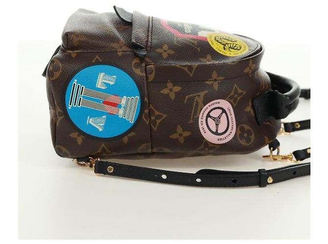 LOUIS VUITTON Borsa a Spalla Palm Springs Monogram World Tour M42971 Auth 171014V Monogramma - vista 4