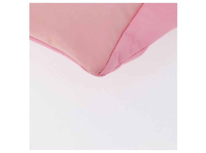 PRADA Borsa sportiva in nylon rosa argento Auth 172263 - vista 14