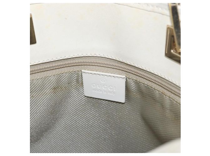 GUCCI GG Canvas Tote Bag Gold Hellblau 002 1099 Auth 172258 - Ansicht 17