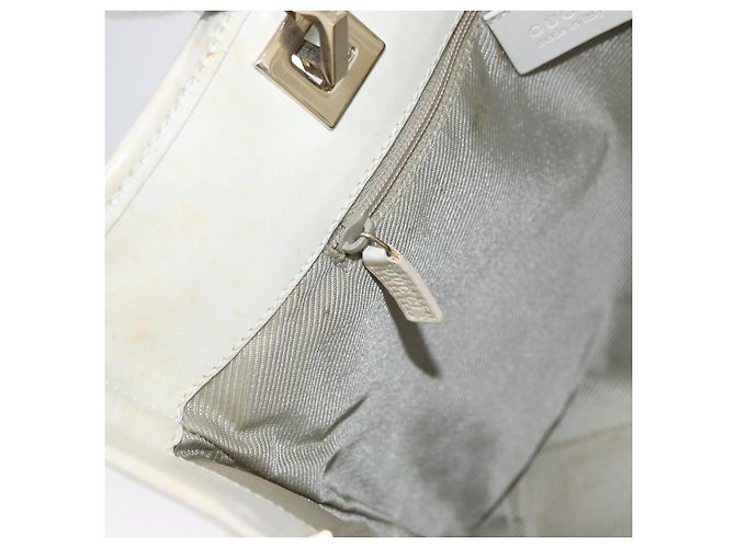 GUCCI GG Canvas Tote Bag Gold Hellblau 002 1099 Auth 172258 - Ansicht 20
