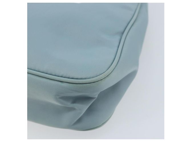 PRADA Handtasche aus Nylon hellblau Silber authentisch 173191A - Ansicht 15
