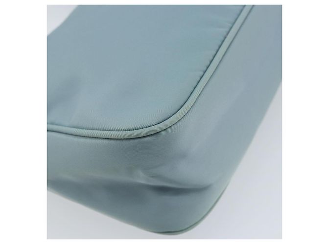 PRADA Handtasche aus Nylon hellblau Silber authentisch 173191A - Ansicht 16