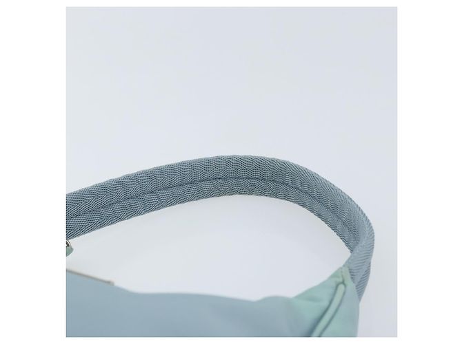 PRADA Handtasche aus Nylon hellblau Silber authentisch 173191A - Ansicht 8