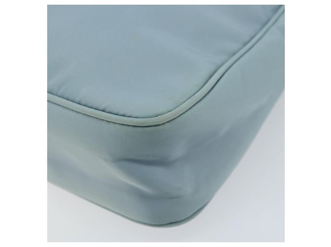 PRADA Handtasche aus Nylon hellblau Silber authentisch 173191A - Ansicht 9