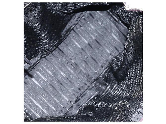 Borsa Boston PRADA in nylon viola argento autentica ep13475 Porpora - vista 11
