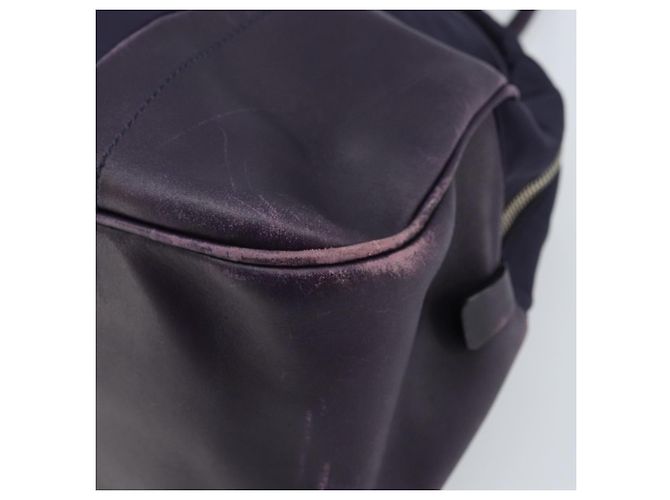 Borsa Boston PRADA in nylon viola argento autentica ep13475 Porpora - vista 14