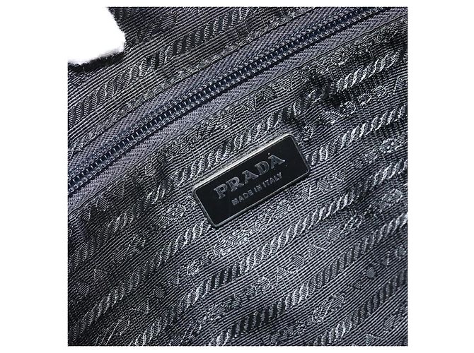 Borsa Boston PRADA in nylon viola argento autentica ep13475 Porpora - vista 21