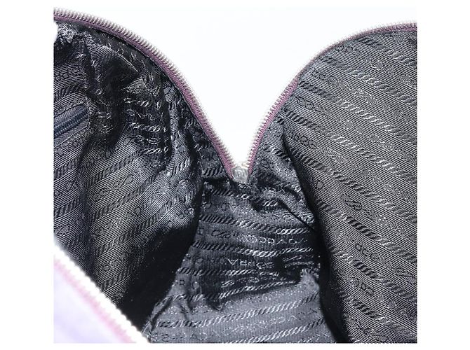 Borsa Boston PRADA in nylon viola argento autentica ep13475 Porpora - vista 22