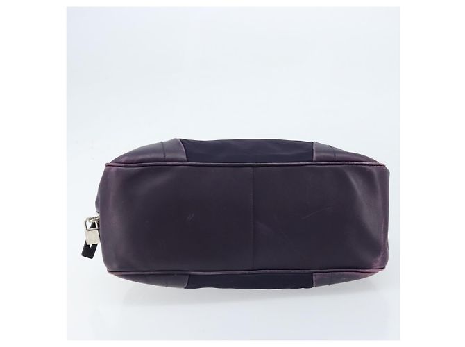 Borsa Boston PRADA in nylon viola argento autentica ep13475 Porpora - vista 5