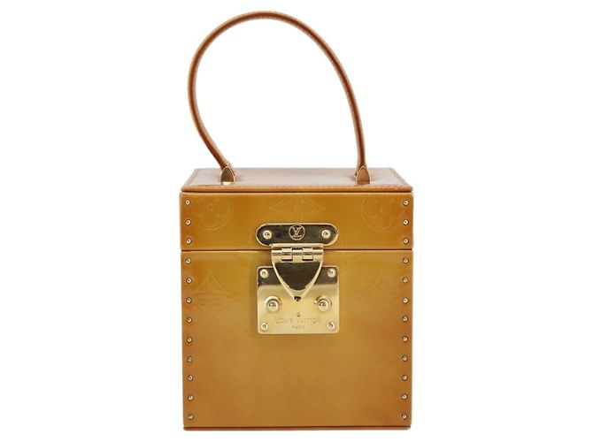 LOUIS VUITTON Pochette Cosmetica Monogram Vernis Bleecker Beige M91002 Auth 173131 - vista 13