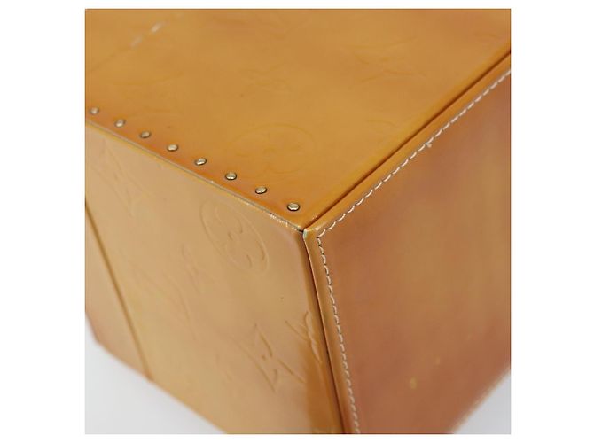 LOUIS VUITTON Pochette Cosmetica Monogram Vernis Bleecker Beige M91002 Auth 173131 - vista 16
