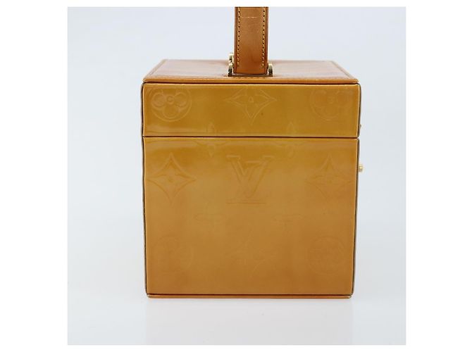 LOUIS VUITTON Pochette Cosmetica Monogram Vernis Bleecker Beige M91002 Auth 173131 - vista 4