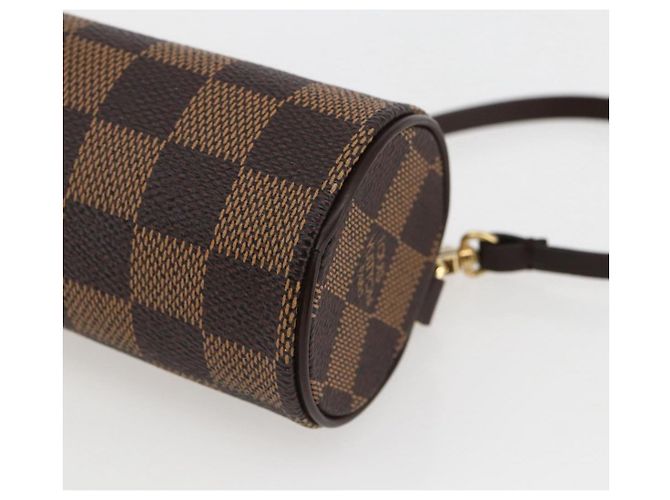 LOUIS VUITTON Pouch Papillon Damier Ebene Auth LNZ267 - vista 14