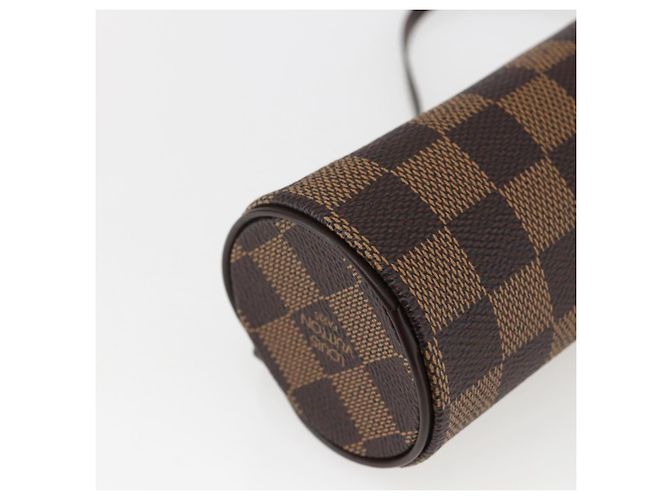 LOUIS VUITTON Pouch Papillon Damier Ebene Auth LNZ267 - vista 15