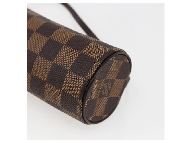 LOUIS VUITTON Pouch Papillon Damier Ebene Auth LNZ267 - vista 16