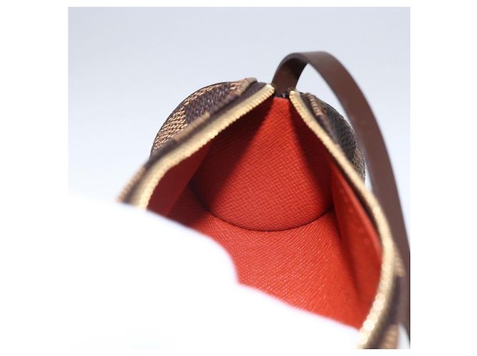 LOUIS VUITTON Pouch Papillon Damier Ebene Auth LNZ267 - vista 19