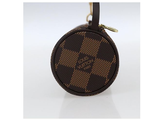 LOUIS VUITTON Pouch Papillon Damier Ebene Auth LNZ267 - vista 3
