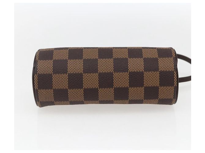 LOUIS VUITTON Pouch Papillon Damier Ebene Auth LNZ267 - vista 5