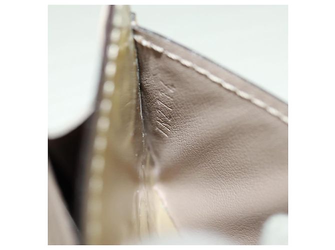 LOUIS VUITTON Vernis Cartera Sarah Long Wallet Beige M90407 LV Auth ki6451V - vista 11