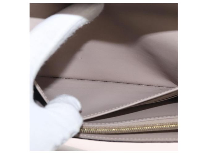 LOUIS VUITTON Vernis Cartera Sarah Long Wallet Beige M90407 LV Auth ki6451V - vista 19