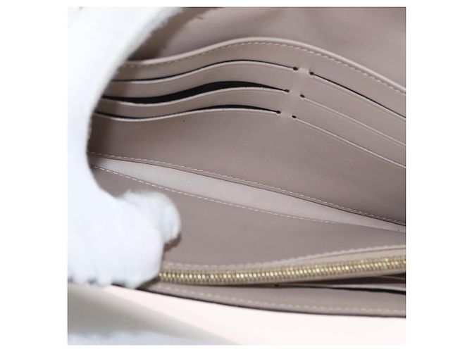 LOUIS VUITTON Vernis Cartera Sarah Long Wallet Beige M90407 LV Auth ki6451V - vista 20