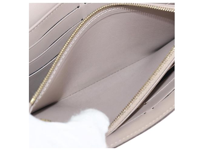 LOUIS VUITTON Vernis Cartera Sarah Long Wallet Beige M90407 LV Auth ki6451V - vista 9