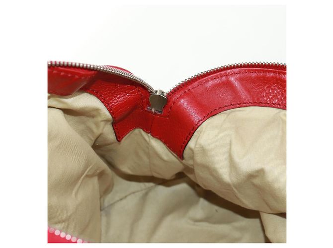 Chloé Borsa a mano Chloe Paddington in pelle rossa e oro Auth am10806V Rosso D'oro - vista 22