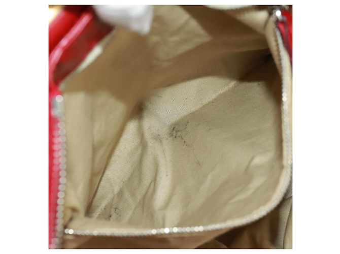 Chloé Borsa a mano Chloe Paddington in pelle rossa e oro Auth am10806V Rosso D'oro - vista 25