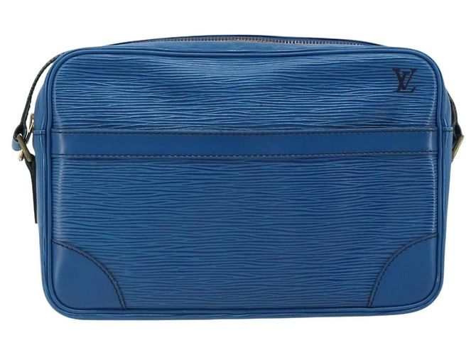 LOUIS VUITTON Borsa a Spalla Epi Trocadero 27 Blu M52315 LV Auth ep13452 - vista 13