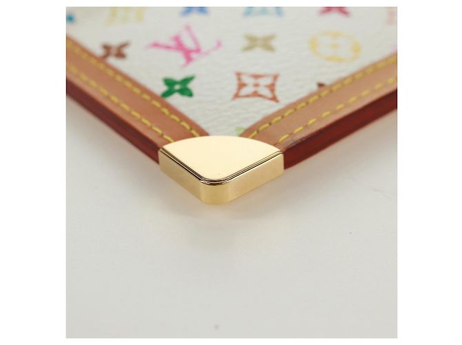 LOUIS VUITTON Multicolor Pochette Cles Coin Purse White M92655 LV Auth 171850V - view 15