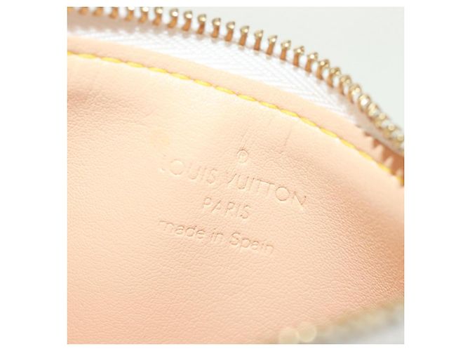 LOUIS VUITTON Multicolor Pochette Cles Coin Purse White M92655 LV Auth 171850V - view 17