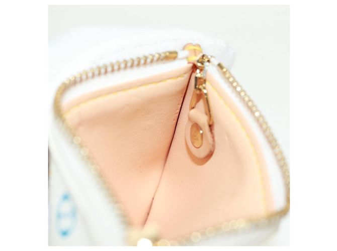 LOUIS VUITTON Multicolor Pochette Cles Coin Purse White M92655 LV Auth 171850V - view 18