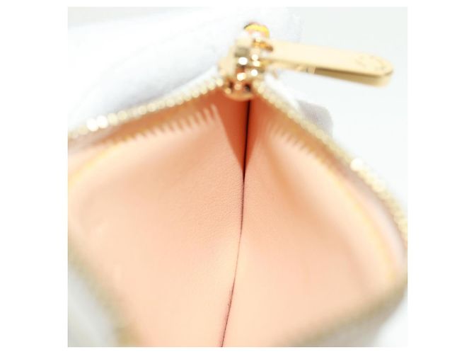 LOUIS VUITTON Multicolor Pochette Cles Coin Purse White M92655 LV Auth 171850V - view 19