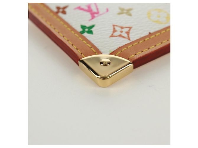 LOUIS VUITTON Multicolor Pochette Cles Coin Purse White M92655 LV Auth 171850V - view 8