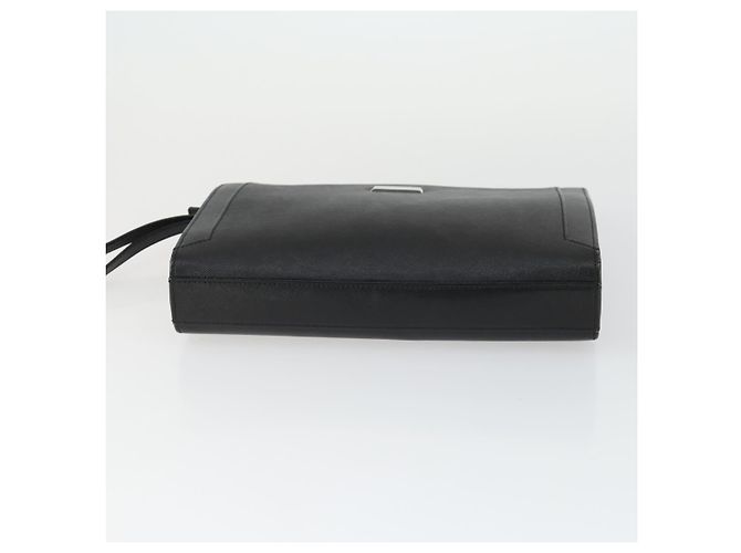 Borsa a mano BURBERRY in pelle e tela 4 pezzi nero beige Auth bs32140 - vista 18