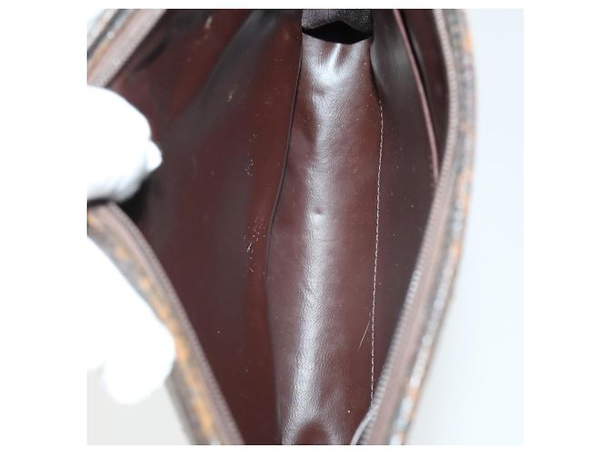 Borsa a mano BURBERRY in pelle e tela 4 pezzi nero beige Auth bs32140 - vista 25