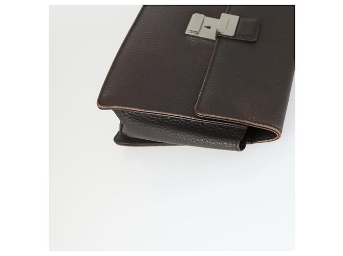 Borsa a mano BURBERRY in pelle e tela 4 pezzi nero beige Auth bs32140 - vista 4